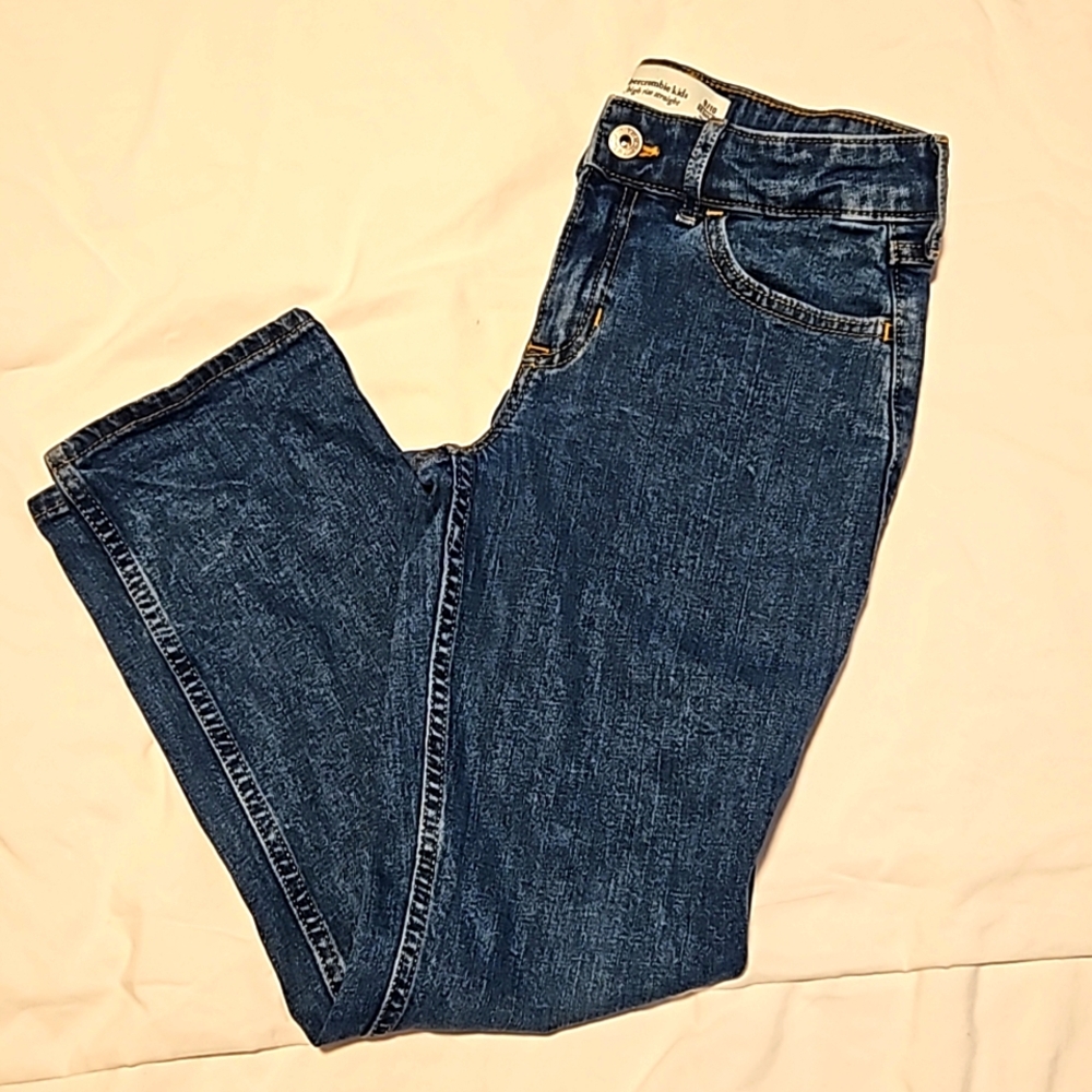 Abercrombie high rise straight girls jeans